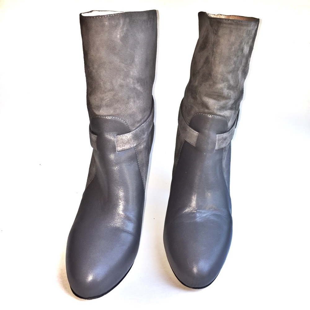 FURLA Megumi Suede and Leather Boot